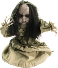 Load image into Gallery viewer, Haunted Hill Farm HHFJGIRL-1LSA 33 in. Animotronic Groundbreaker Zombie, Indoor/Outdoor Halloween Decoration, Multi