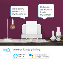 Load image into Gallery viewer, HP Tango X Smart Home Printer with Indigo Linen cover – Designed for your Smartphone with Remote Wireless Printing