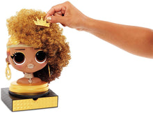 Load image into Gallery viewer, L.O.L. Surprise O.M.G. Styling Head Royal Bee with Stick-On Hair for Endless Styles