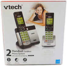 Load image into Gallery viewer, VTech 2 Handset Cordless Phone System with Caller ID and Call Waiting CS5119-2