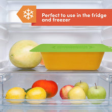 Load image into Gallery viewer, Elite Cuisine Rectangular Silicone Suction Lids and Food Covers Fits various sizes of casseroles, baking pans, dishes or containers