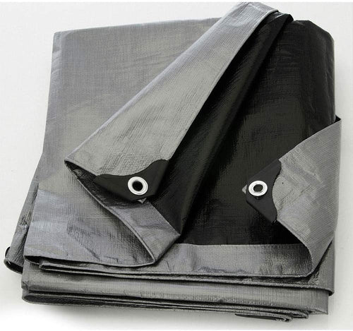 Boen ST-2030 20' x 30' Silver/Black Tarp 14x14 weave