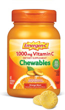 Load image into Gallery viewer, Emergen-C Chewable Vitamin C 1000mg, With B Vitamins And Antioxidants Tablet (40 Count, Orange Blast Flavor), Dietary Supplement, Multi