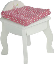 Load image into Gallery viewer, Olivia's Little World - Princess Vanity Doll Table and Chair Set with Rotatable Mirror ,Wooden 18 inch Doll Furniture, White
