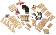Load image into Gallery viewer, Melissa &amp; Doug Wooden Railway Set