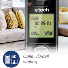 Load image into Gallery viewer, VTech CS6709 Accessory Cordless Handset, Silver/Black | Requires VTech CS6719, CS6729, CS6829, or CS6859 Series Phone System to Operate