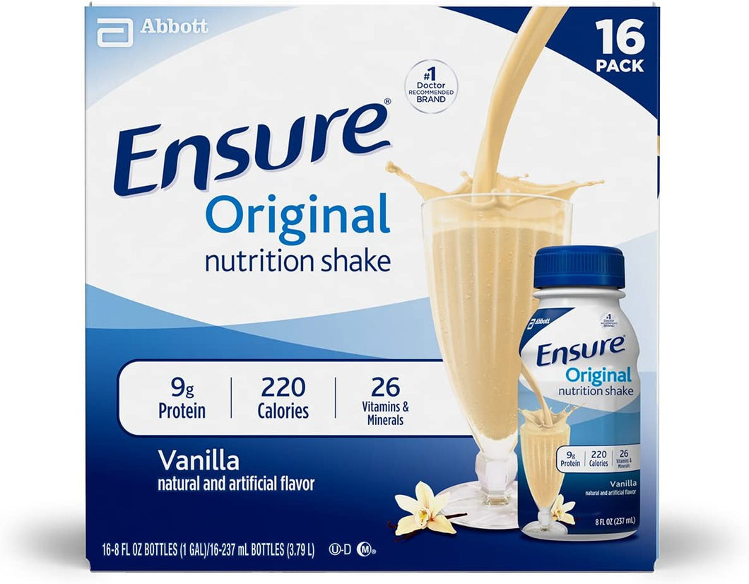 Ensure Original Nutrition Shake, Vanilla, 8 ounces, 6 count