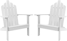 Load image into Gallery viewer, Westin Furniture Outdoor Patio Wood Adirondack Chair, White