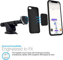 Load image into Gallery viewer, Naztech MagBuddy Dash Telescopic Phone Mount [Hands-Free] Compatible for iPhone 12 /SE 2020/11/Pro/Pro Max, Galaxy S20/S10/S9, Note 20 5G/10/9 + More