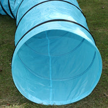 Load image into Gallery viewer, Yaheetech 18ft Pet Dog Agility Obedience Training Tunnel Blue - Dia.24