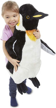 Load image into Gallery viewer, Melissa &amp; Doug Penguin Giant Stuffed Animal (Wildlife, Soft Fabric, Beautiful Penguin Markings, 23.5" H x 17" W x 9.8" L, Great Gift for Girls and Boys - Best for 3, 4, 5 Year Olds and Up)