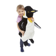 Load image into Gallery viewer, Melissa &amp; Doug Penguin Giant Stuffed Animal (Wildlife, Soft Fabric, Beautiful Penguin Markings, 23.5" H x 17" W x 9.8" L)