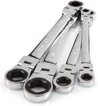 Load image into Gallery viewer, TEKTON Flex-Head Ratcheting Box End Wrench Set
