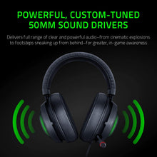 Load image into Gallery viewer, Razer Kraken Gaming THX Surround Sound 7.1 Retractable Noise Cancelling Mic Headphones