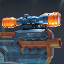 Load image into Gallery viewer, NERF Elite 2.0 Phoenix CS-6 Motorized Blaster, 12 Official Darts, 6-Dart Clip, Scope, Tactical Rails, Barrel and Stock Attachment Points