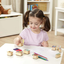 Load image into Gallery viewer, Melissa &amp; Doug Disney Princess Wooden Stamp Set