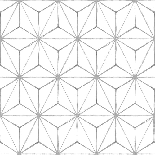 FloorPops FP2481 Kikko Floor Decal, White/Off-White