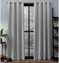 Load image into Gallery viewer, Exclusive Home Curtains Textured Sateen Thermal Window Curtain Panel Pair with Grommet Top