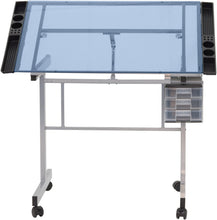 Load image into Gallery viewer, Studio Designs 10053  Vision Craft Station in Silver / Blue Glass