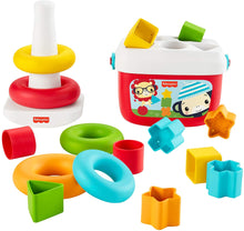 Load image into Gallery viewer, Fisher-Price Baby&#39;s First Blocks &amp; Rock-a-Stack, Plant-Based Toys