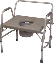 Load image into Gallery viewer, Duro-Med Commode Chair, Heavy-Duty Steel Commode Toilet Chair, Toilet Safety Frame