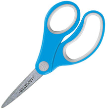 Load image into Gallery viewer, Westcott ACM15972 Soft Handle 5" Kids Scissors Classpack, Pointed, Pack of 12