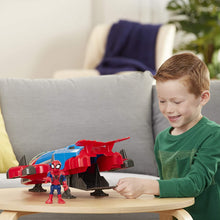 Load image into Gallery viewer, Super Hero Adventures Playskool Heroes Marvel Spider-Man Jetquarters