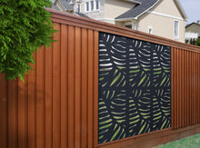 Load image into Gallery viewer, MODINEX Decorative Screen Panel - CABO Design - 2' x 4' Size - Charcoal - 80% Privacy
