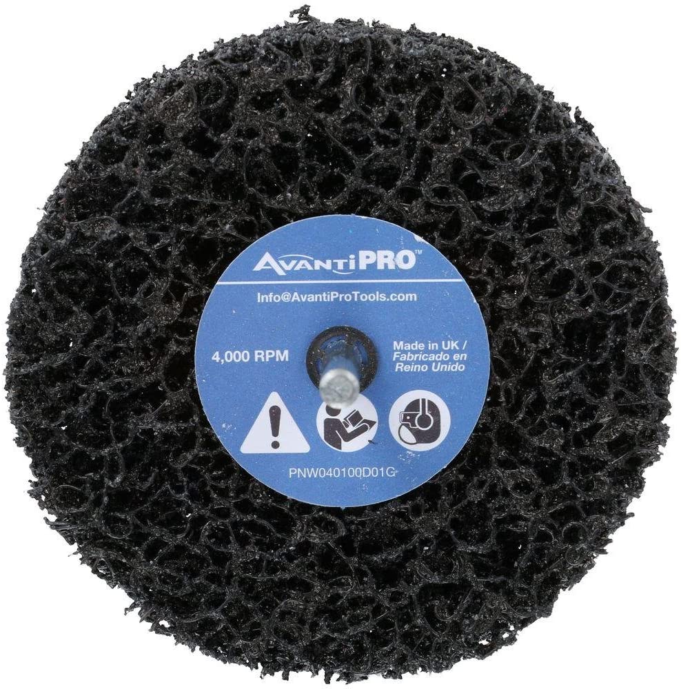 Avanti Pro PNW040100D01G 4 in. x 1 in. Non-Woven Drill Mount Quick-Strip Disc