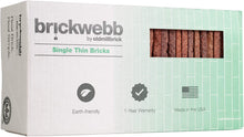 Load image into Gallery viewer, Single Thin Bricks - Flats for Brickwebb (Box of 50) - Columbia Street