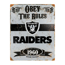 Load image into Gallery viewer, Party Animal NFL Embossed Metal Vintage Houston Texans Sign