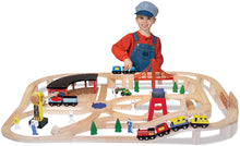 Load image into Gallery viewer, Melissa &amp; Doug Wooden Railway Set