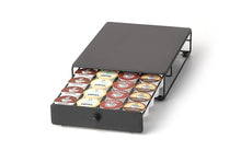 Load image into Gallery viewer, Under the Brewer Storage Drawer for K-Cup Packs Organize 24 K-Cup Pods. K-Cup Holder will fit underneath all At Home Keurig Hot Brewers Saving Counter Space