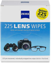 Load image into Gallery viewer, Zeiss Pre-Moistened Lens Cleaning Wipes, 225 ct, Convenient Dispenser Pack