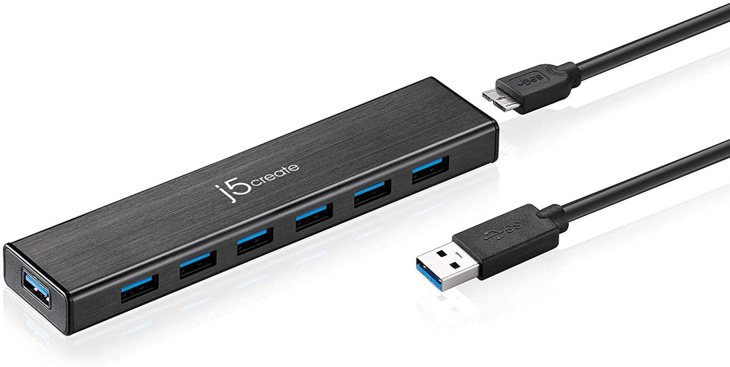 j5create 7-Port USB 3.0 Hub for Mac and Windows