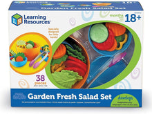 Load image into Gallery viewer, Learning Resources Garden Fresh Salad Set, Vegetables, Play Food, 38 Piece Set, Ages 2+