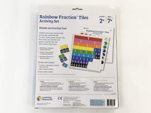 Load image into Gallery viewer, Learning Resources Rainbow Fraction Tiles, Early Math Skills, Visual Aid, Ages 7+