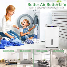 Load image into Gallery viewer, Waykar 40 Pint Dehumidifier for Home and Basements in Spaces up to 2000 Sq Ft,Auto or Manual Drain