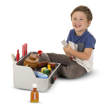 Load image into Gallery viewer, Melissa &amp; Doug Rotisserie and Grill Wooden Barbecue Play Food Set (24 pcs)