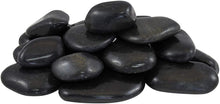 Load image into Gallery viewer, Margo Garden Products 2-3" 20lbs Rainforest Super Polished Pebbles, Large, Black