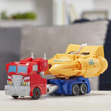 Load image into Gallery viewer, Transformers Toys Cyberverse Spark Armor Ark Power Optimus Prime Action Figure - Combines with Ark Power Vehicle to Power Up - for Kids Ages 6 &amp; Up, 12"