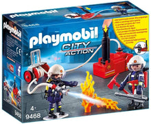 Load image into Gallery viewer, PLAYMOBIL 40 Piece Firefighters with Water Pump
