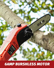 Load image into Gallery viewer, PowerSmart Pole Saw, 8-inch 6 Amp Telescoping Electric Pole Saw, Electric Pole Saw with Automatic Lubrication System, Height Adustable, PS6108