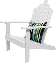 Load image into Gallery viewer, Westin Furniture Outdoor Patio Wood Adirondack Chair, White