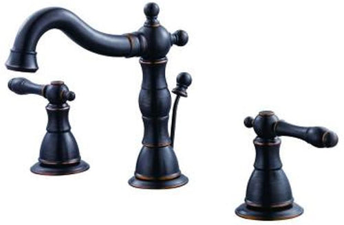 Glacier Bay Lyndhurst 8 In. Widespread 2-handle High Arc Bathroom Faucet in Mediterranean Bronze