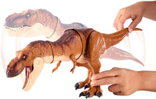 Load image into Gallery viewer, JURASSIC WORLD THRASH 'N THROW TYRANNOSAURUS REX Figure