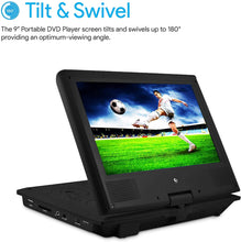 Load image into Gallery viewer, Ematic Personal DVD Player with 9-Inch Swivel Screen, Headphones, Carrying Case