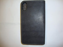 Load image into Gallery viewer, Genuine American Leather Folio Case for Apple iPhone X - Charcoal