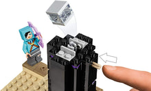 Load image into Gallery viewer, LEGO Minecraft The End Battle 21151 Ender Dragon Building Kit includes Dragon Slayer and Enderman Toy Figures for Dragon Fighting Adventures (222 Pieces)