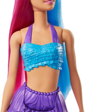 Load image into Gallery viewer, Barbie Dreamtopia Mermaid Doll, 12-inch, Pink and Blue Hair